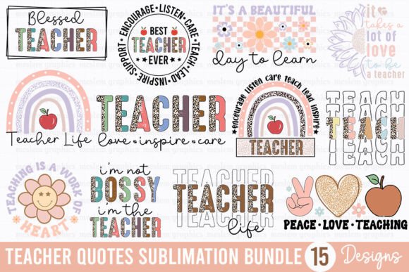 Download Teacher Quotes Retro SVG Bundle. - Quotes Collection