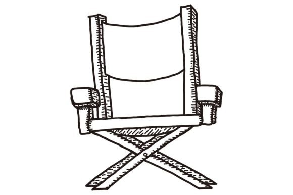 Download Coloring Film Director Chair - Premium Resources