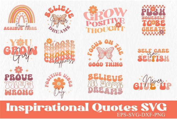 Download Inspirational Quotes Retro Svg Bundile - Quotes Collection