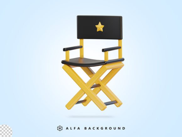 Download 3d Director Chair Icon - Premium Resources